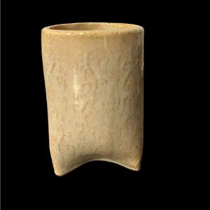 Unique Studio Art Ceramic Pottery Three Footed Vase Cup